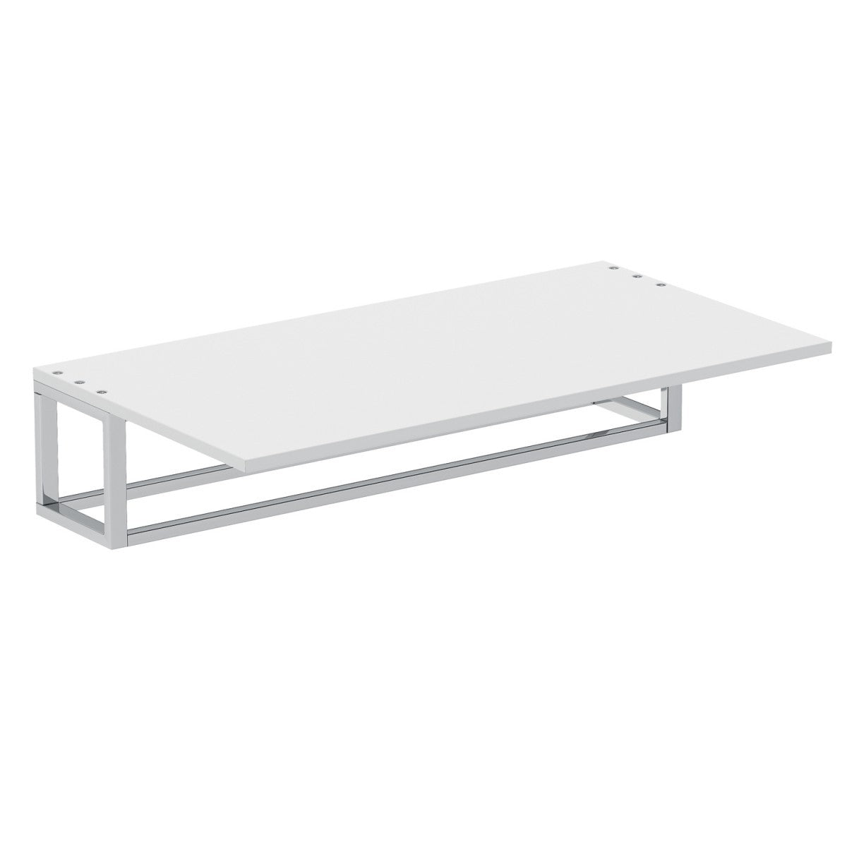 Portasalviette 55x30x12 con mensola Bianco Satinato The Grid 2686568 Cosmic