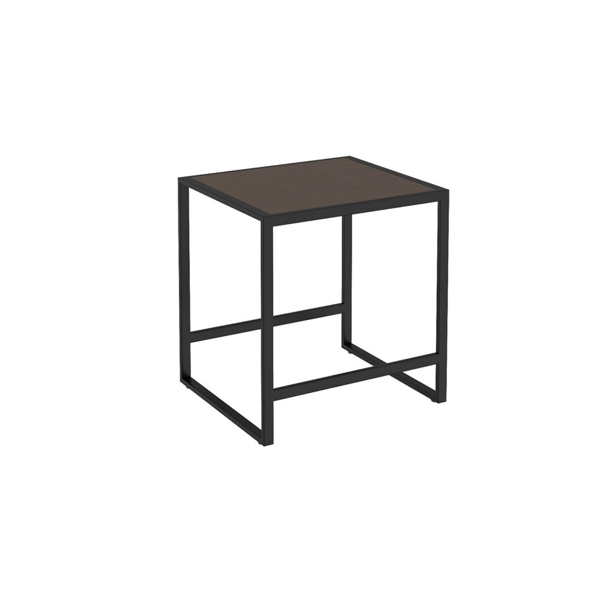 Sgabello bagno Nero Rovere Scuro The Grid Cosmic in naturale montato a parete, vista del design e della finitura...