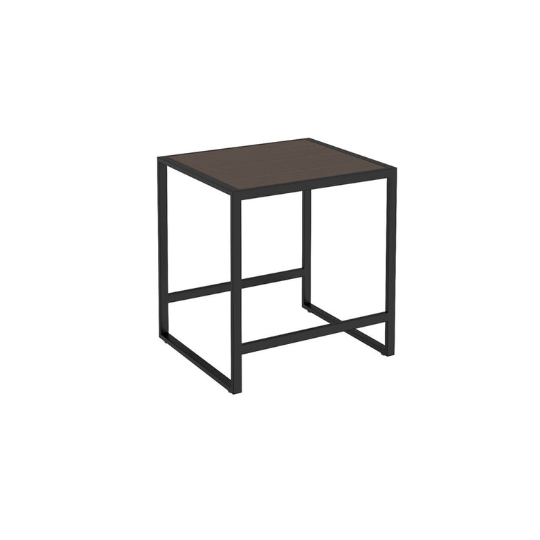 Sgabello bagno Nero Rovere Scuro The Grid Cosmic in naturale montato a parete, vista del design e della finitura...
