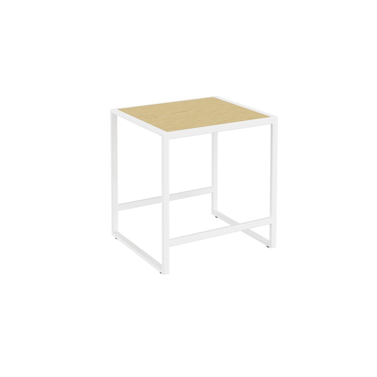 Sgabello bagno Bianco Rovere Chiaro The Grid Cosmic in naturale montato a parete, vista del design e della finitura...