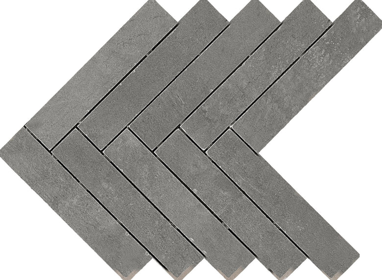 Pavimento rivestimento 44.9x61.6 piombo mosaico spina di in porcellana, superficie e texture ravvicinata del gres