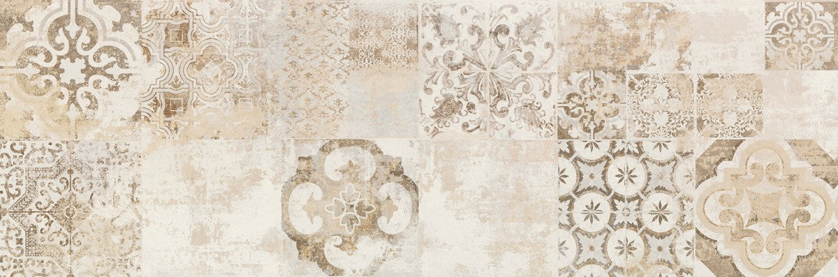 Rivestimento 40x120 decoro in pasta bianca 6 mm carpet in ceramica e naturale, superficie e texture ravvicinata del gres