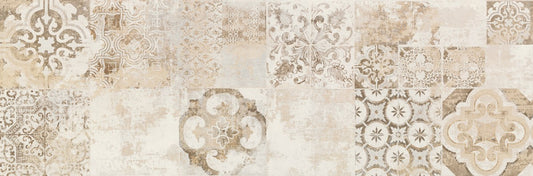Rivestimento 40x120 decoro in pasta bianca 6 mm carpet sabbia Ceramica Ragno Terracruda 00R02M06