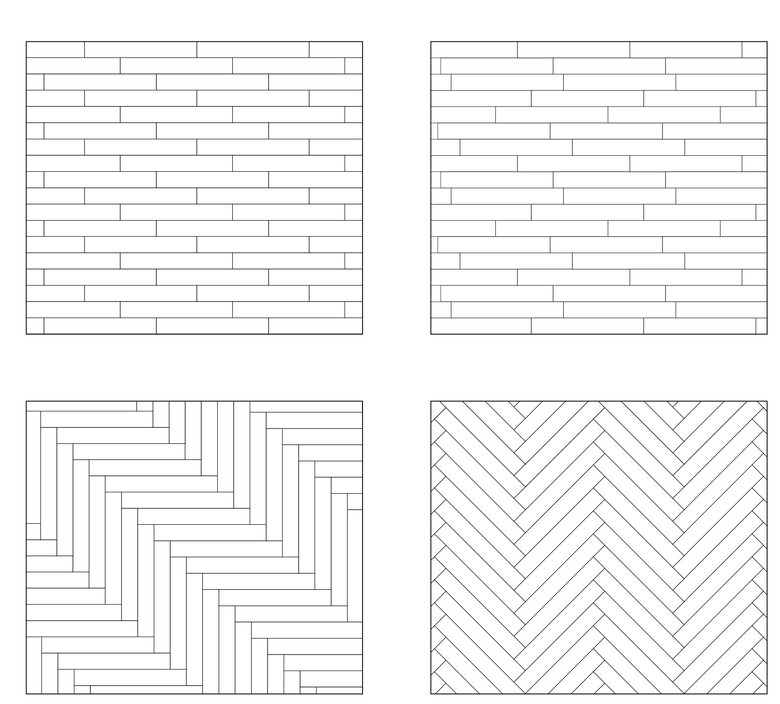 Pavimento 10x70 effetto parquet in Gres Porcellanato posata in ambiente arredato, dettaglio della venatura