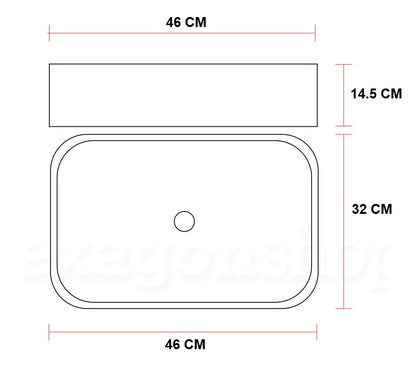 Mobile bagno 80x50 Grigio Cielo Thema con cassetto vano e lavabo