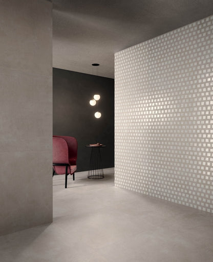 Pavimento Rivestimento 90x90 Cm Effetto Cemento E Marmo Gres Porcellanato Pearl Ceramica Sant Agostino Set Gem CSASGGRE90