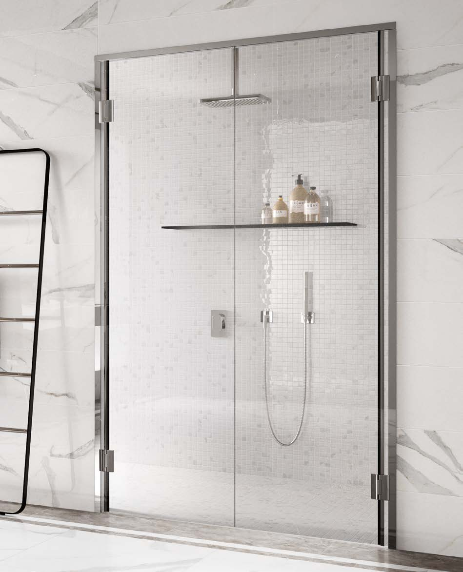 Rivestimento Mosaico 30x30 in gres porcellanato 9 mm posata in ambiente arredato, dettaglio della venatura