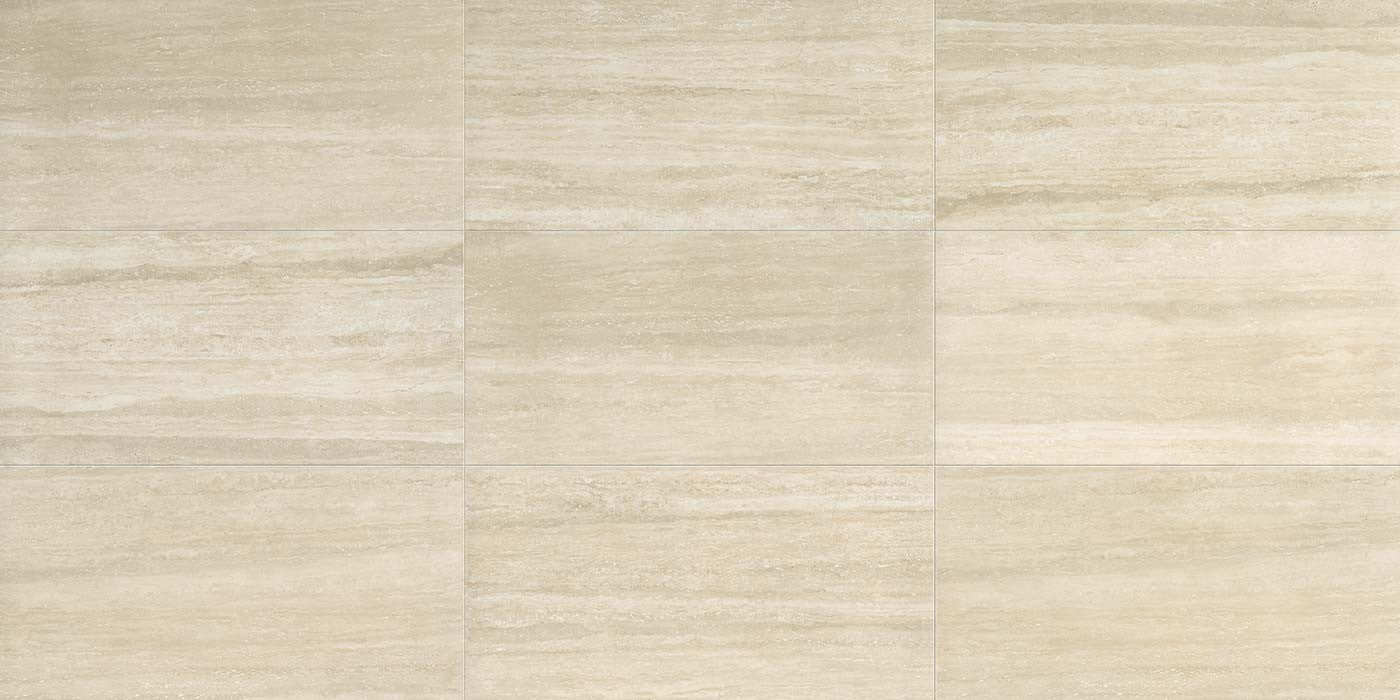 Cerim Timeless Pavimento Rivestimento 80x80 Cm Rettificato posata in ambiente arredato, dettaglio della venatura