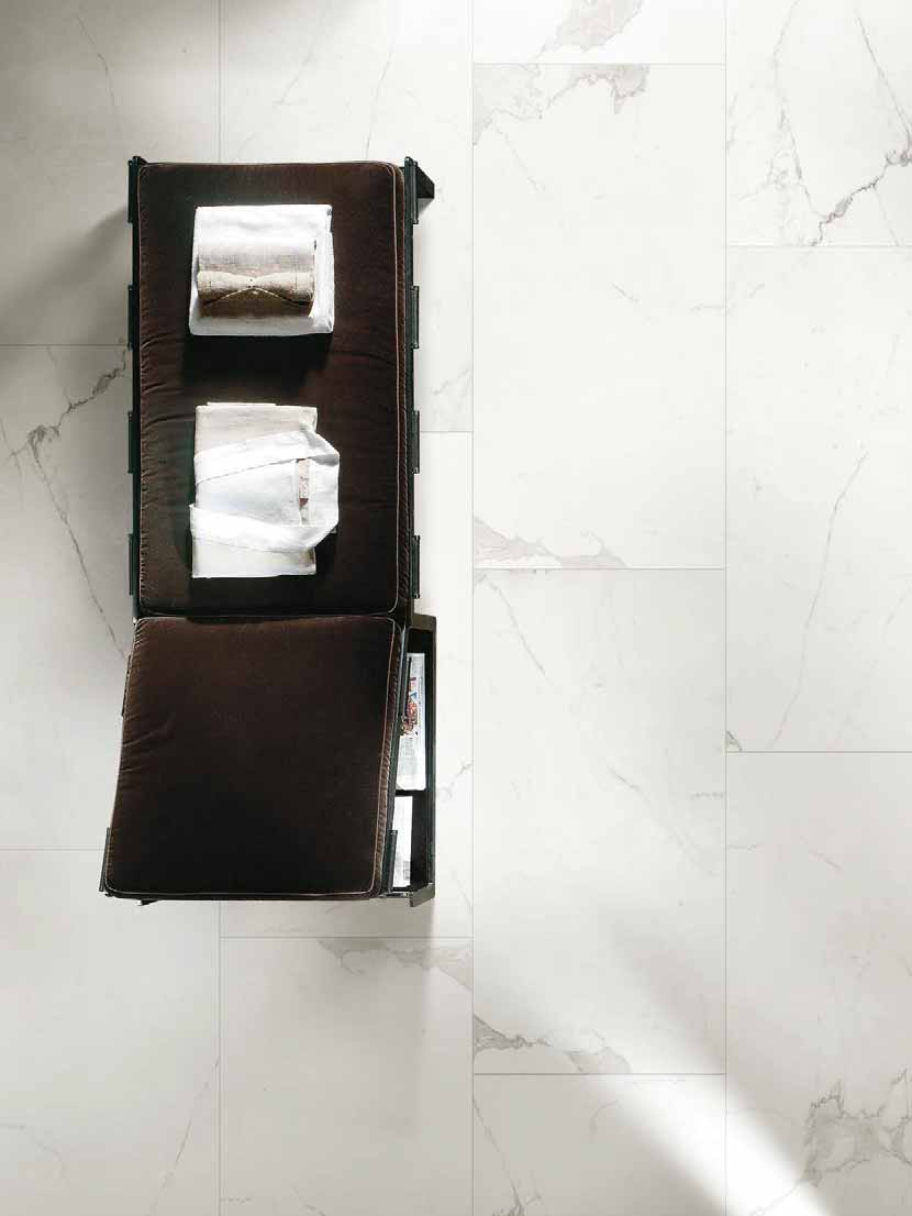 Cerim Timeless Pavimento Rivestimento 80x80 Cm Rettificato in ambientazione completa, vista d'insieme della stanza