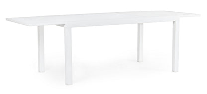 Andrea Bizzotto Hilde Tavolo Allungabile 160-240 x 90 cm in Alluminio Bianco