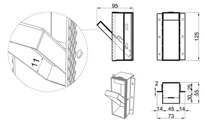 Antonio Lupi Design Sesamo1 Appendi Abiti Da Incasso A Parete In Acciaio Inox
