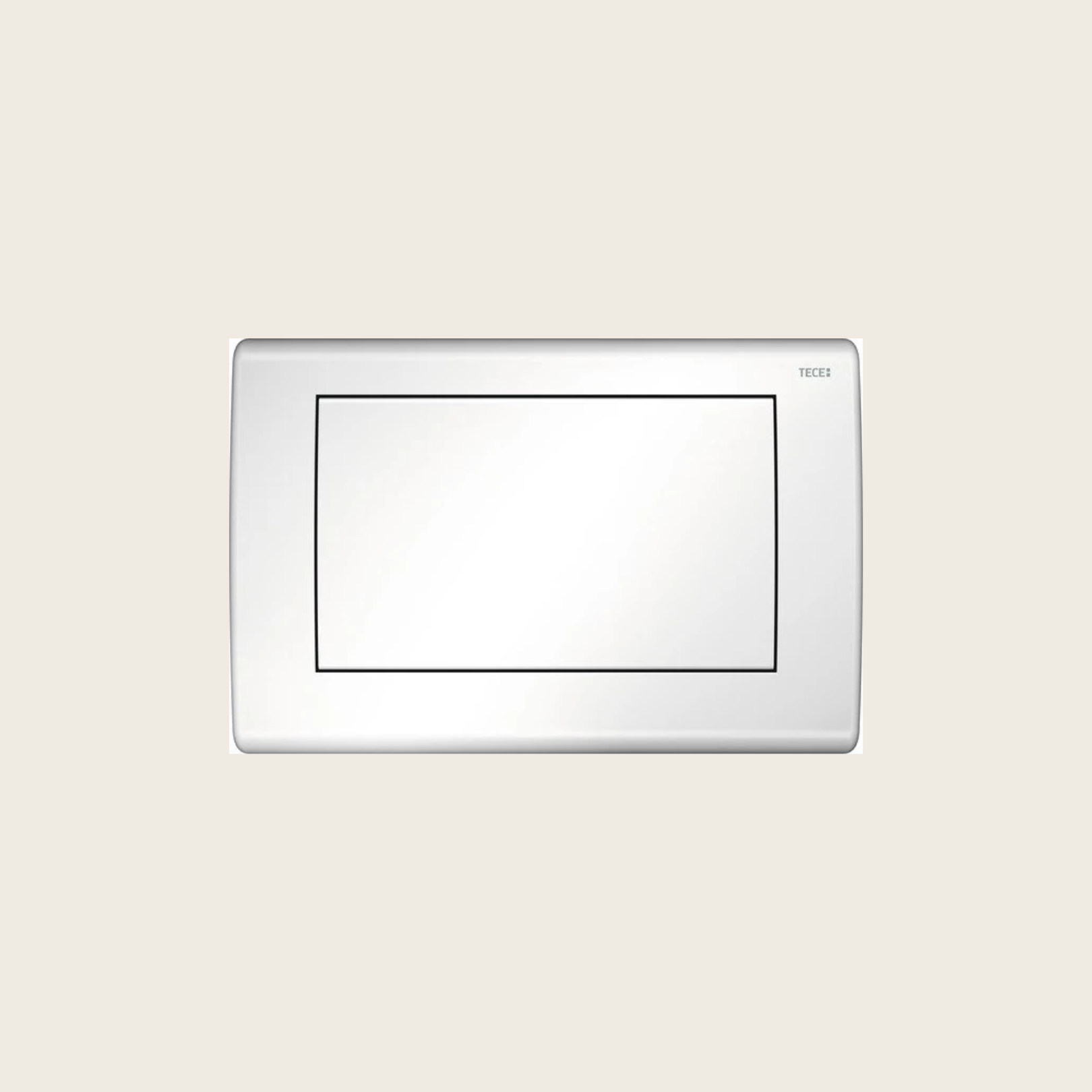 Tece teceplanus 9240314 placca wc con pulsante singolo acciaio bianco lucido
