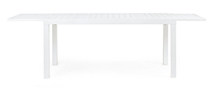 Andrea Bizzotto Hilde Tavolo Allungabile 160-240 x 90 cm in Alluminio Bianco