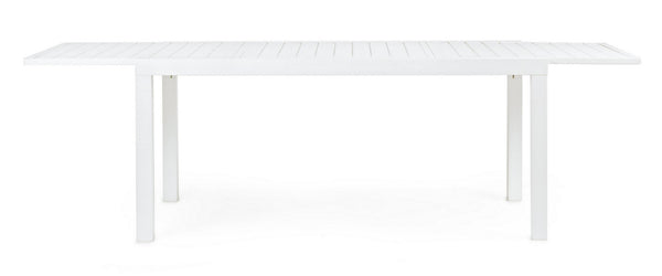 Andrea Bizzotto Hilde Tavolo Allungabile 160-240 x 90 cm in Alluminio Bianco
