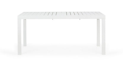 Andrea Bizzotto Hilde Tavolo Allungabile 160-240 x 90 cm in Alluminio Bianco