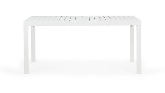 Andrea bizzotto Hilde tavolo 160x90 allungabile in alluminio bianco 0662612