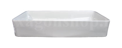 Mobile bagno grigio verde opaco 120x50 Oasy un cassetto con top e lavabo rettangolare da appoggio