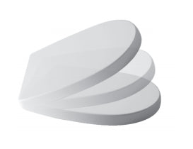 Sedile Soft Closing in termoindurente Bianco Lucido Milk 005528001 Nic