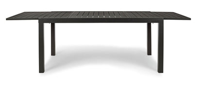 Andrea bizzotto hilde tavolo 160x90 da esterno allungabile in alluminio antracite