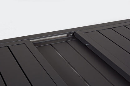 Andrea bizzotto hilde tavolo 160x90 da esterno allungabile in alluminio antracite