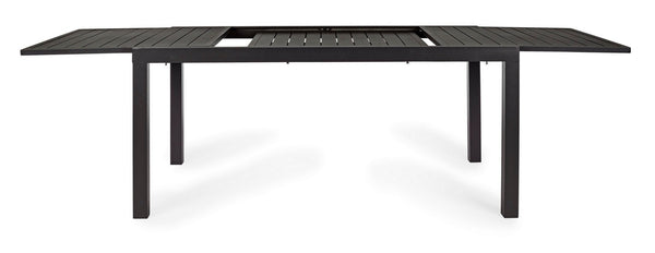 Andrea bizzotto hilde tavolo 160x90 da esterno allungabile in alluminio antracite