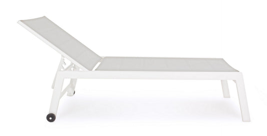 Andrea Bizzotto Hilde Lettino Sdraio Alto con Ruote Cloud Bianco 0662914
