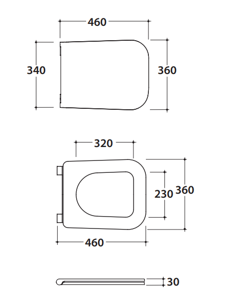 Ceramica Globo Stone Sedile Per Vaso Chiusura Rallentata, vista frontale su sfondo bianco