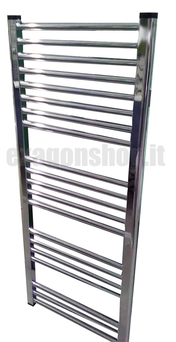 Lazzarini Radiatore Scaldasalviette Dritto Termoarredo Bolzano 1188x500 mm 345 w in acciaio cromo