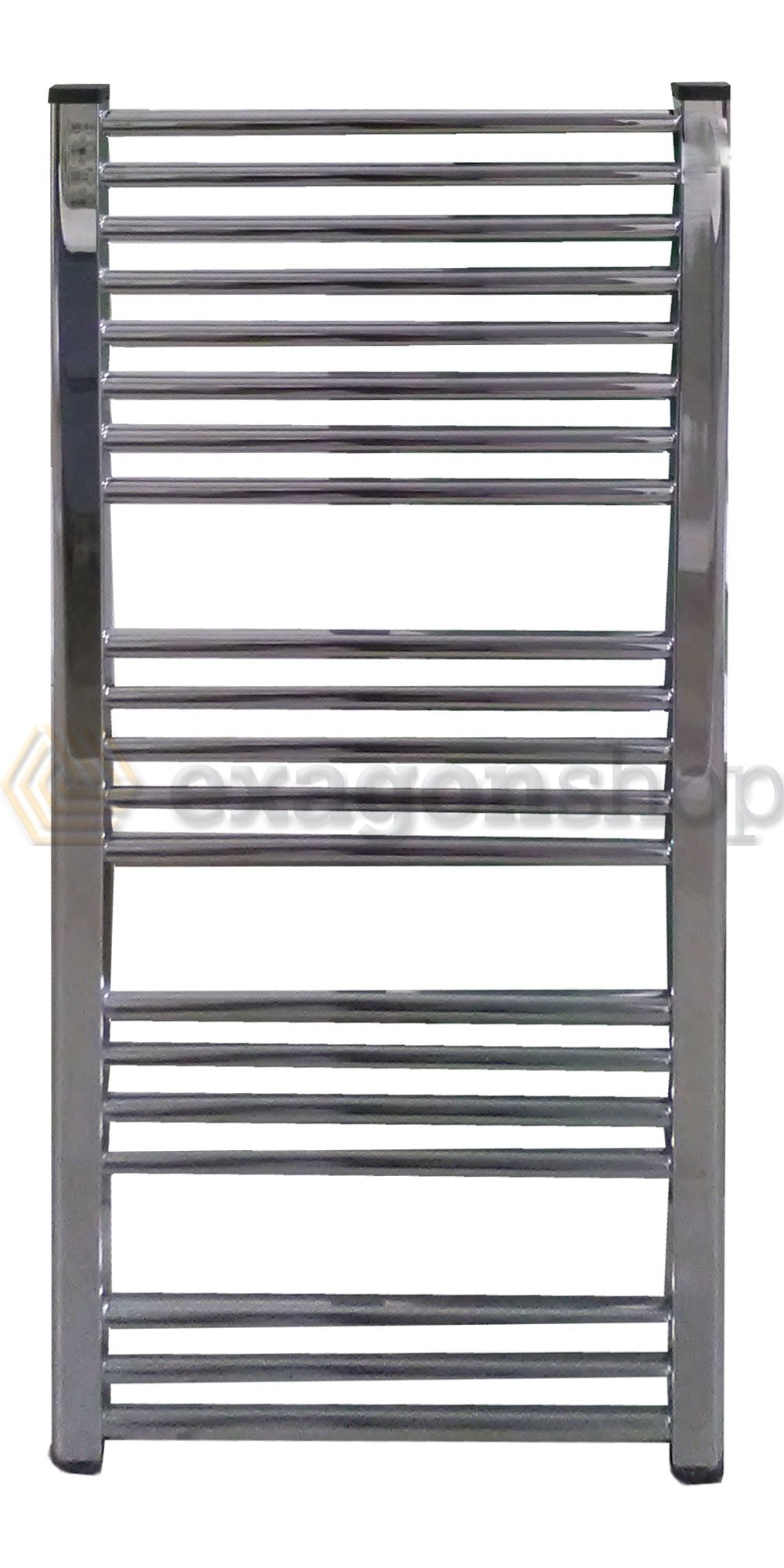 Schema tecnico di installazione di Lazzarini Bolzano Scaldasalviette 1188x500 dritto 345W cromo Cromato con canna fumaria