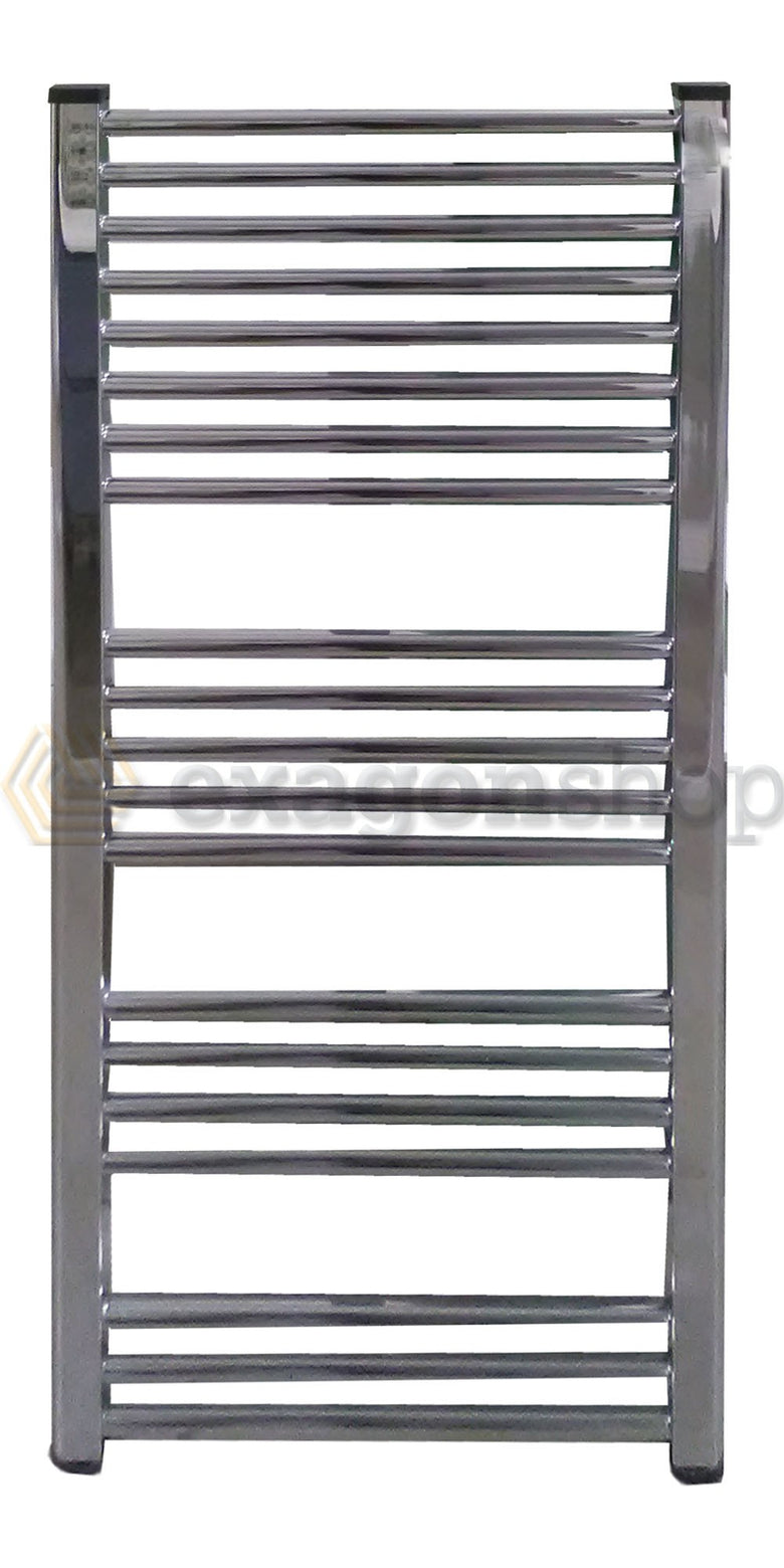 Schema tecnico di installazione di Lazzarini Bolzano Scaldasalviette 1188x500 dritto 345W cromo Cromato con canna fumaria