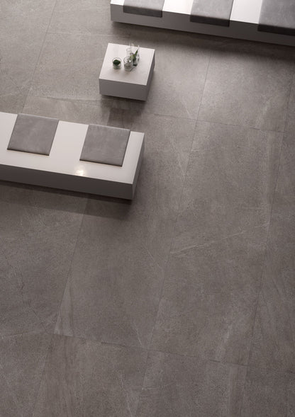 Cotto D'Este Kerlite Limestone 5 Plus Pavimento Rivestimento 100x250 Cm 5,5 Mm In Porcellanato Ceramico Sottile Slate