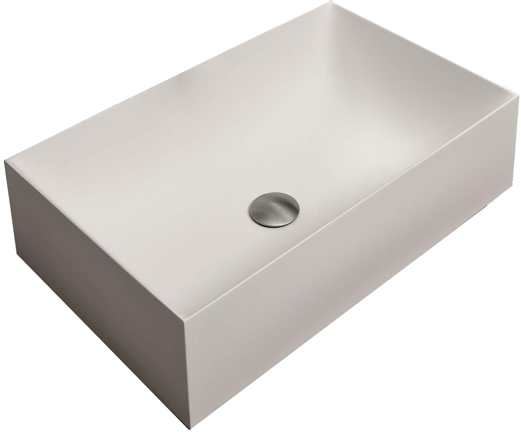 Antonio Lupi Stratos4 Lavabo 40x63 Rettangolare In Flumood ambientato su piano bagno con accessori - Antonio Lupi Design