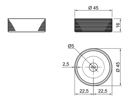 Antonio Lupi Introverso45 Lavabo 45 cm Da Appoggio Marmo Di Carrara