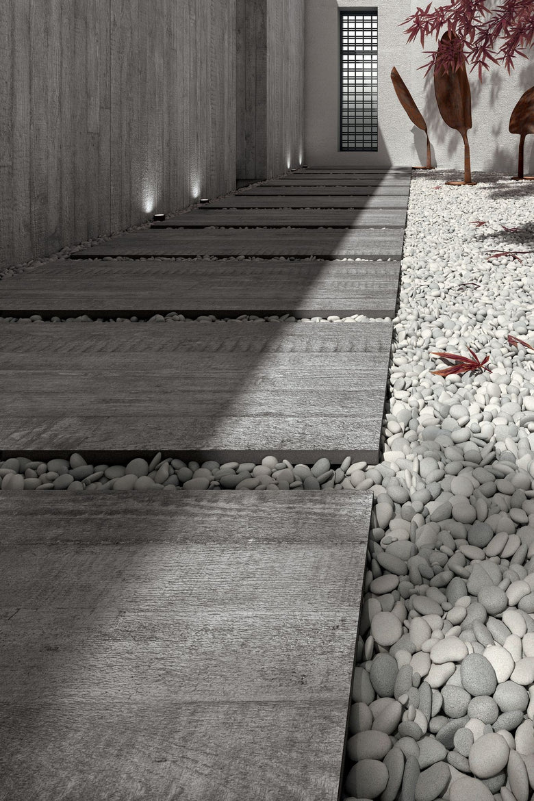 Cotto D'Este Kerlite Cement Project 5 Plus Pavimento in ambientazione completa, vista d'insieme della stanza - Cotto D...