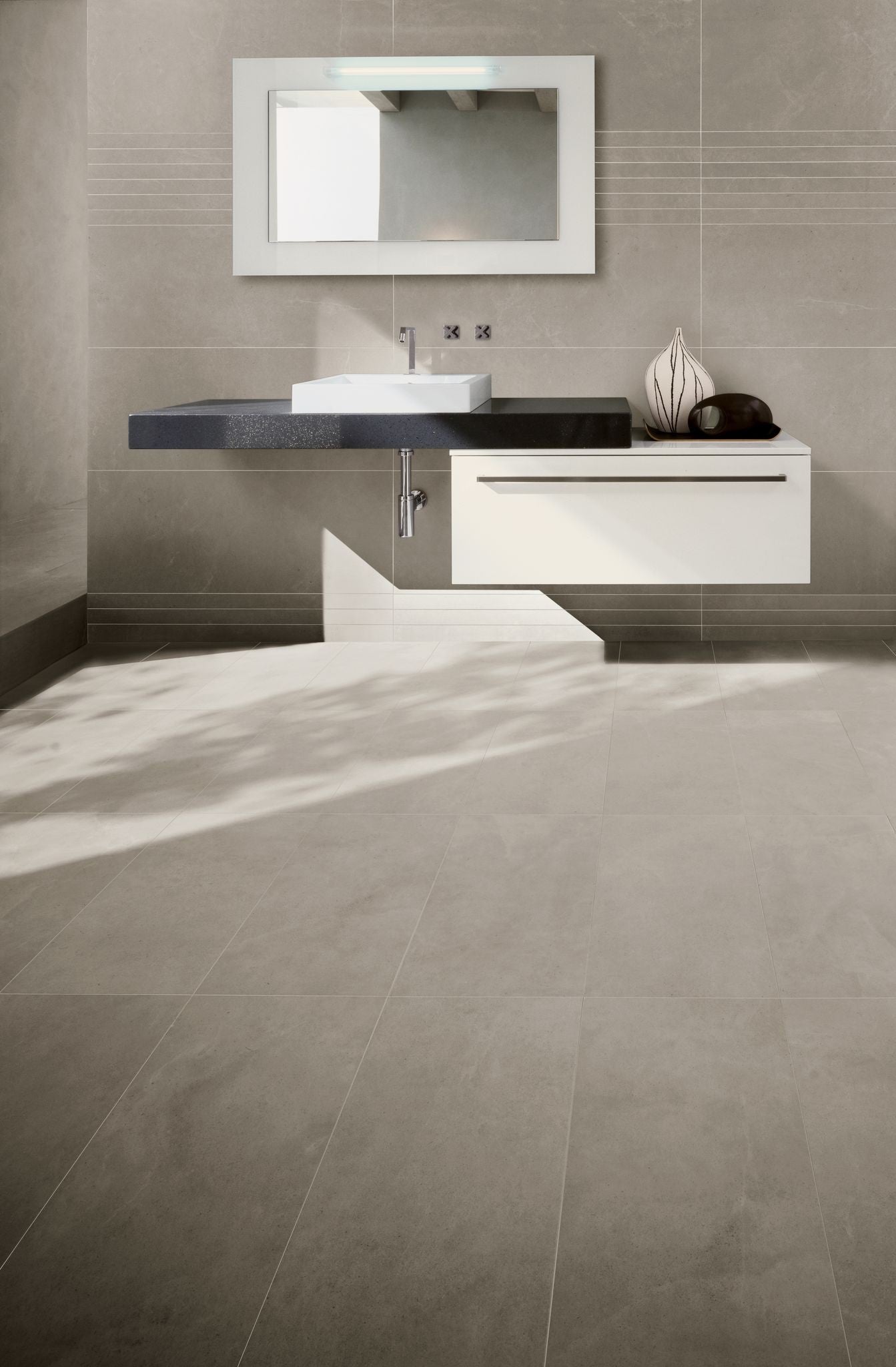 Cotto D'Este Kerlite 5 Plus Elegance Pavimento Rivestimento in ambientazione completa, vista d'insieme della stanza...