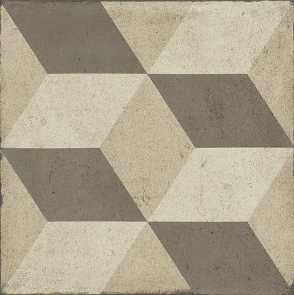 Pavimento rivestimento 20x20 decoro in gres porcellanato 10 mm Mix Ambra Ceramiche Ragno Ottocento 00RFFW24