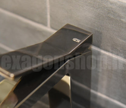 Rettangolo K 53001 Gessi Miscelatore lavabo con piletta black metal PVD 706