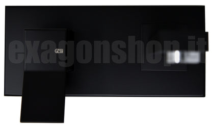 Gessi Rettangolo K Parti Esterne Miscelatore lavabo senza parte Incasso nero XL 53088