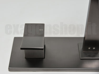 Gessi Rettangolo K Parti Esterne Miscelatore lavabo senza parte Incasso black metal brushed PVD