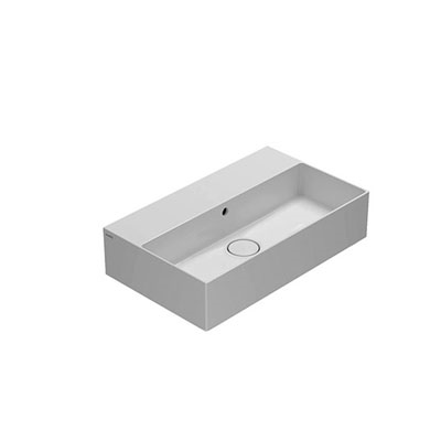 Ceramica Globo T-Edge Lavabo 61x37 Sospeso o da Appoggio, vista frontale su sfondo bianco