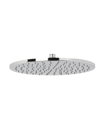 Soffione tondo 30 cm anticalcare con ugelli in silicone erogazione a pioggia cromo