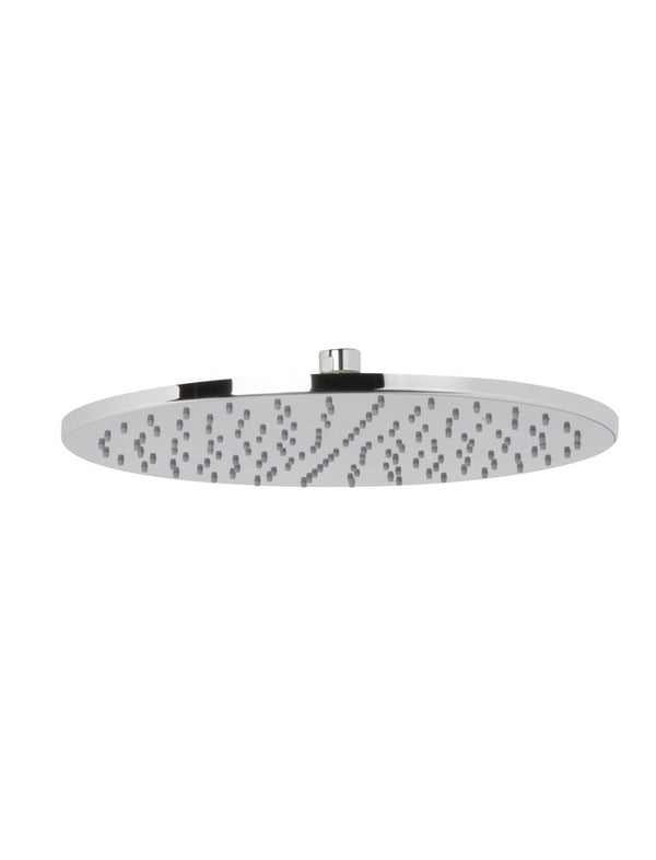 Soffione tondo 30 cm anticalcare con ugelli in silicone erogazione a pioggia cromo