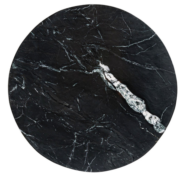 Andrea Bizzotto Prescott tavolino 67,5 in marmo nero e acciaio oro 0746880