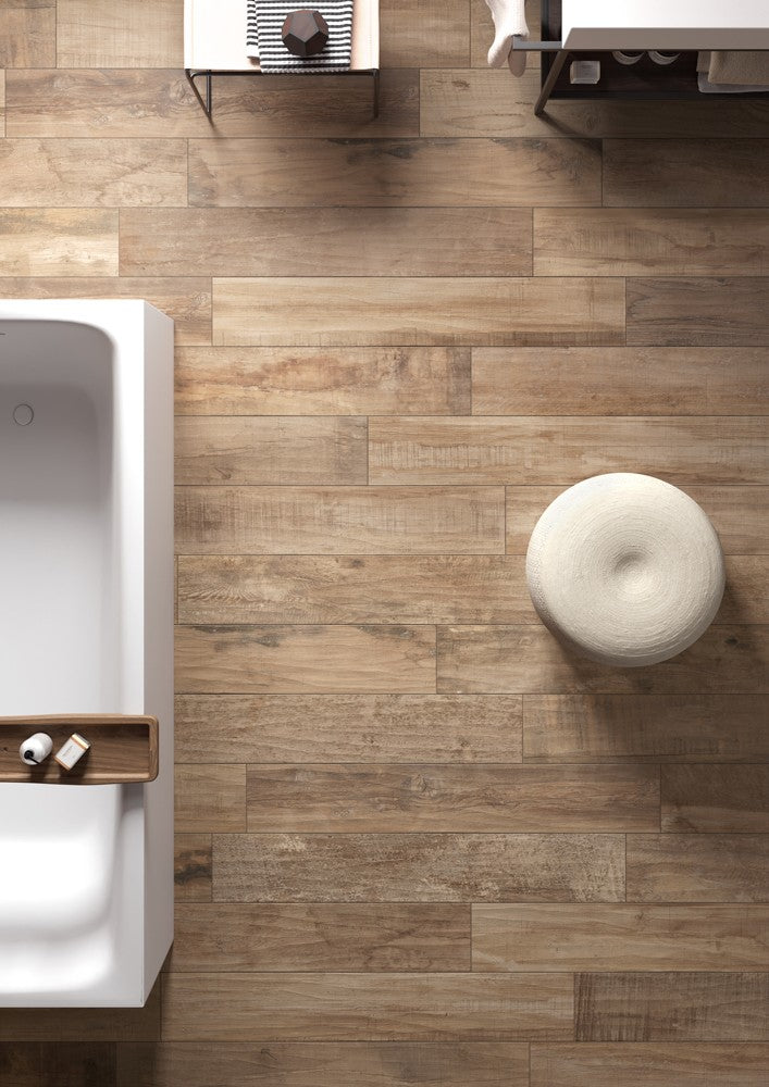 Blustyle Country Pavimento Rivestimento Effetto Legno in rettificato e naturale, superficie e texture ravvicinata del gres