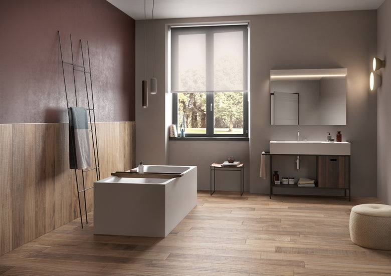 Blustyle Country Pavimento Rivestimento Effetto Legno, vista del formato e dello spessore