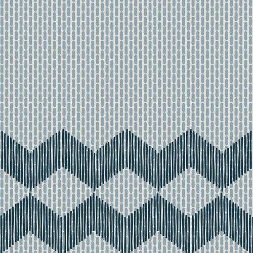 Mutina Tape Zigzag Half Piastrella Cm 20,5x20,5 Blue, superficie e texture ravvicinata del gres - Ceramiche Mutina