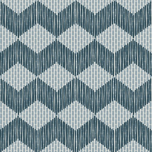 Mutina Tape Zigzag Piastrella Cm 20,5x20,5 Blue, superficie e texture ravvicinata del gres - Ceramiche Mutina