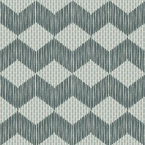 Mutina Tape Zigzag Piastrella Cm 20,5x20,5 Green, superficie e texture ravvicinata del gres - Ceramiche Mutina