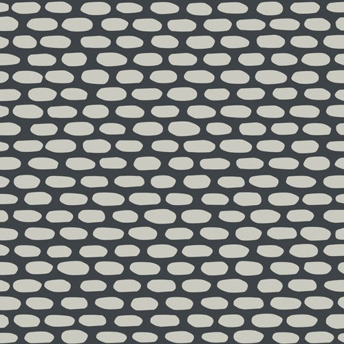 Mutina Tape Cobble Piastrella Cm 20,5x20,5 Black, superficie e texture ravvicinata del gres - Ceramiche Mutina