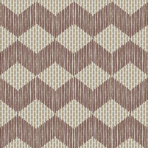Mutina Tape Zigzag Piastrella Cm 20,5x20,5 Brown, superficie e texture ravvicinata del gres - Ceramiche Mutina